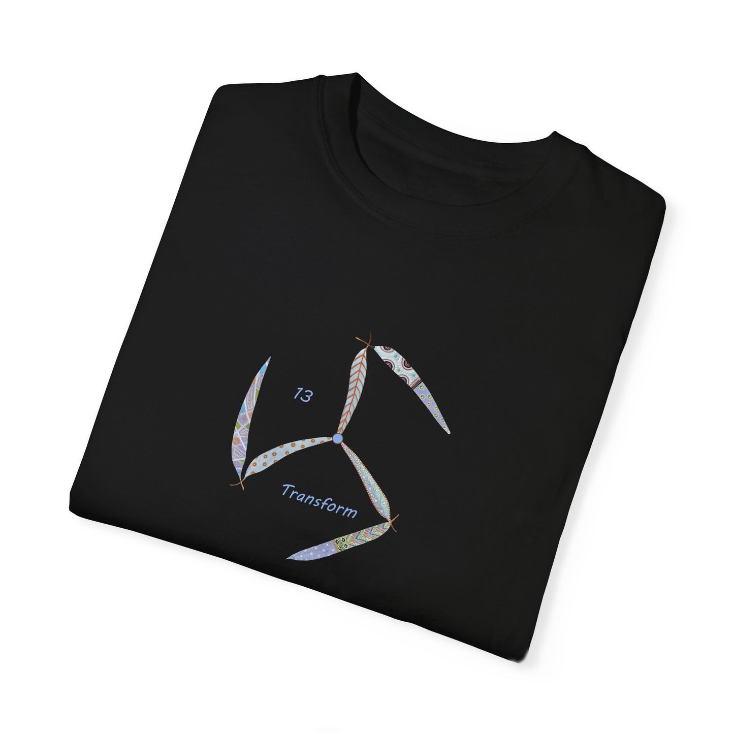 Essassani symbol # 13 "Transform" - Unisex Garment-Dyed T-shirt by Artist Marie Frederique