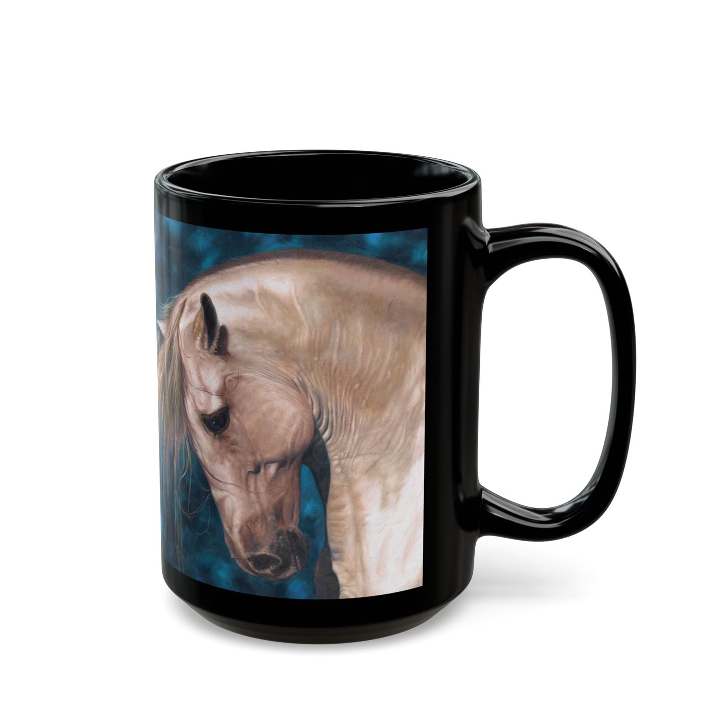 CTS - Blonde Horse, Black Mug (11oz, 15oz)