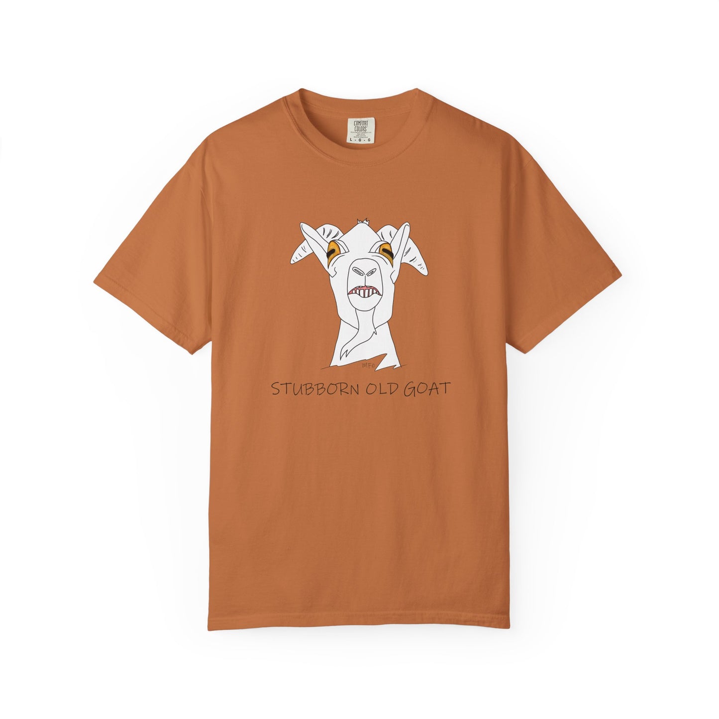 Stubborn Old Goat T-Shirt - Unisex Tee for Goat Lovers by artist Marie Frederique