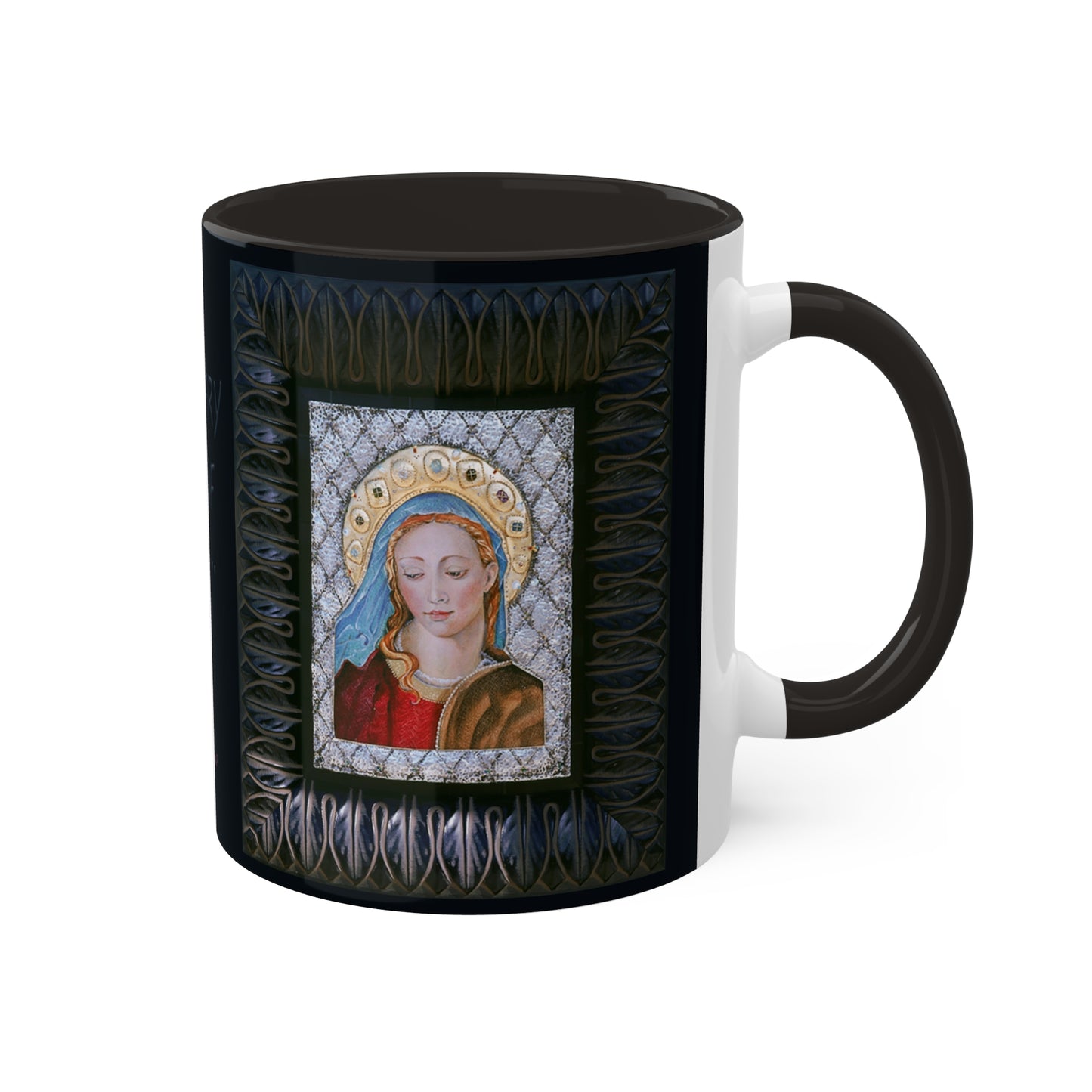 Hail Mary full of Grace - Colorful Mug in 3 colors, 11oz By Artist Marie Frederique