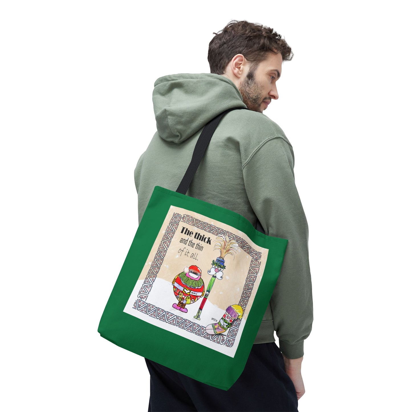 Christmas Tote Bag by artist Marie Frederique