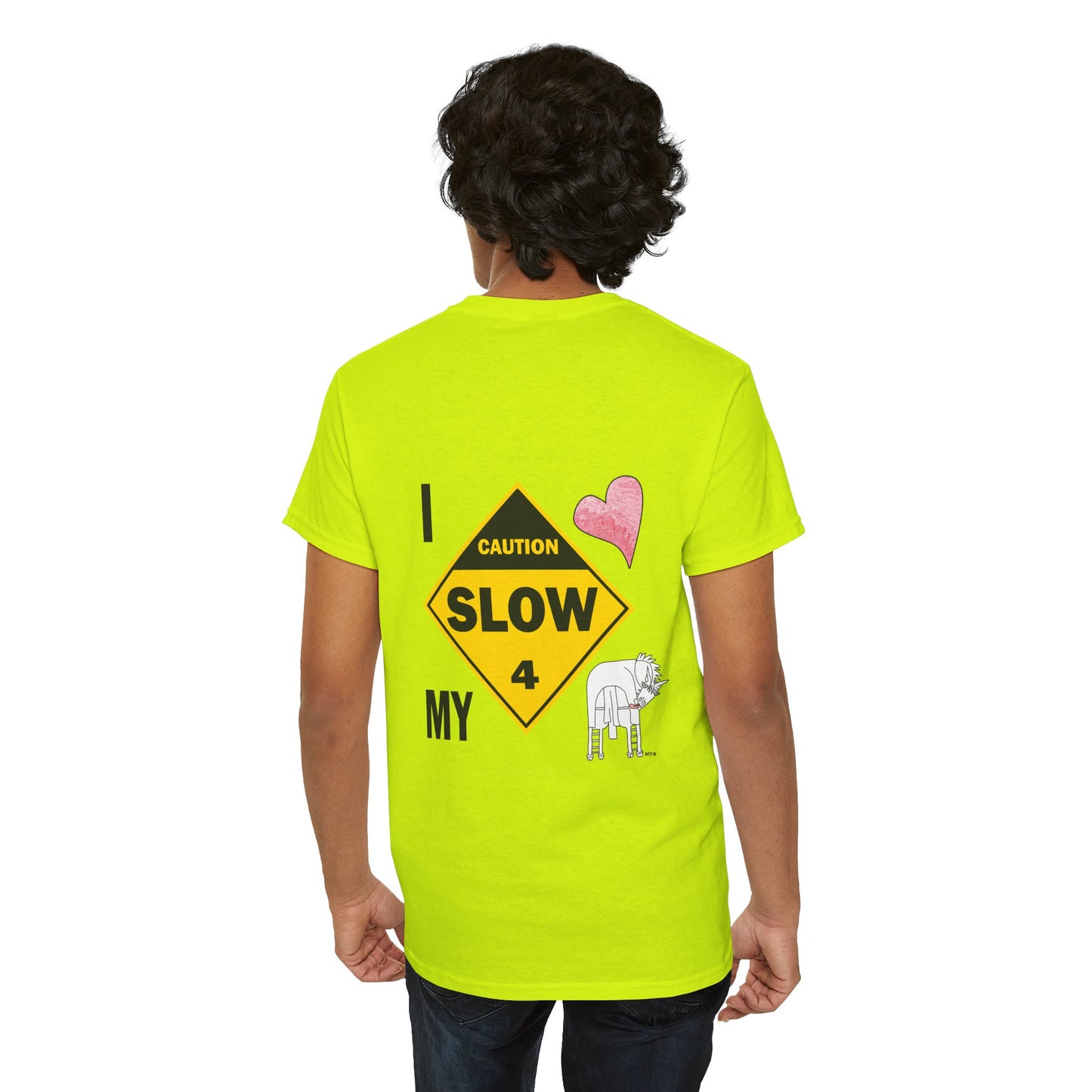 Equestrian safety awareness T-shirt by artist Marie Frederique