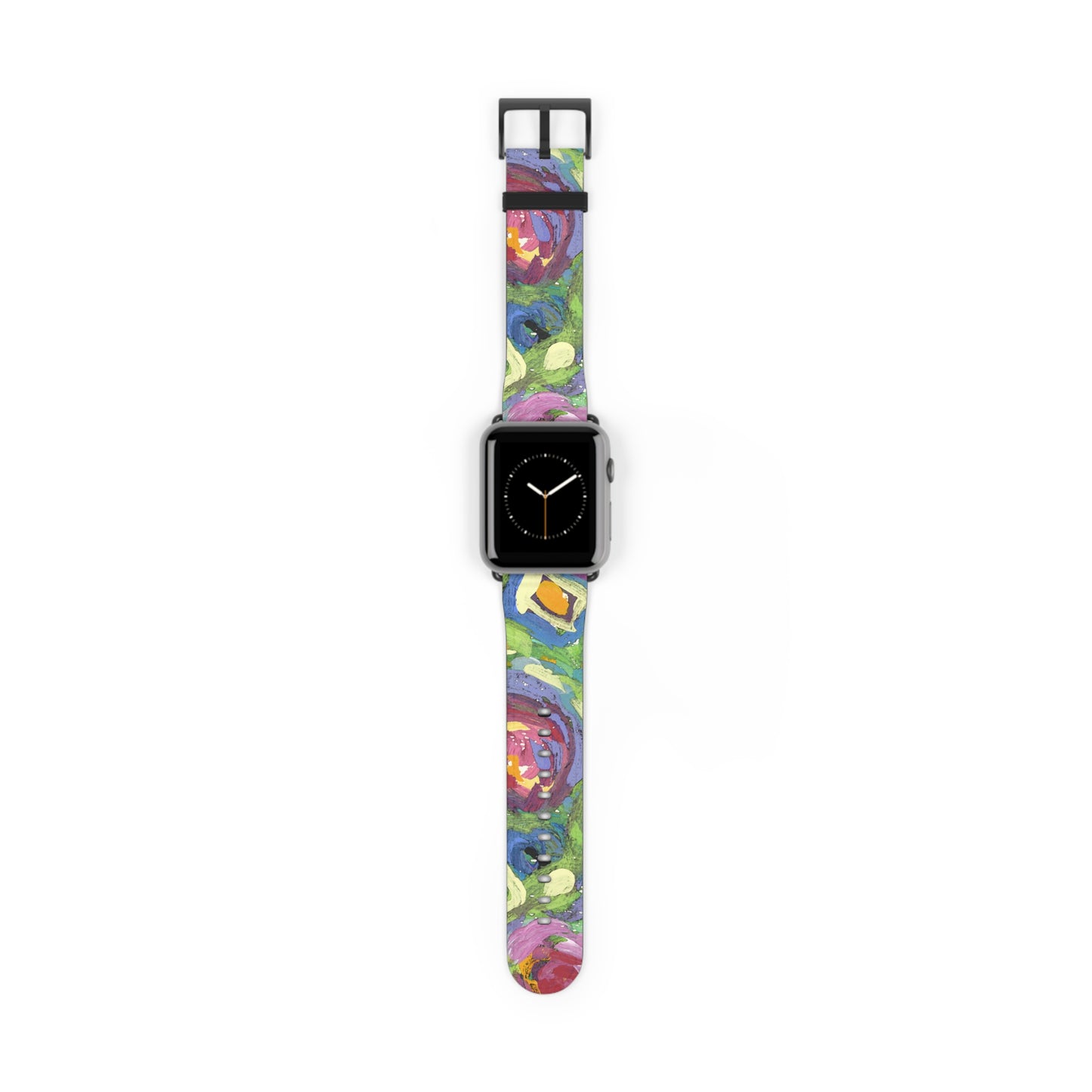 Abstract Series, Pretty & Fun multicolored faux leather Watch Band by artist Marie Frederique