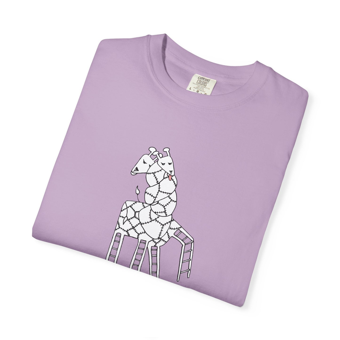 Entangled Embrace Giraffe T-shirt by artist Marie Frederique