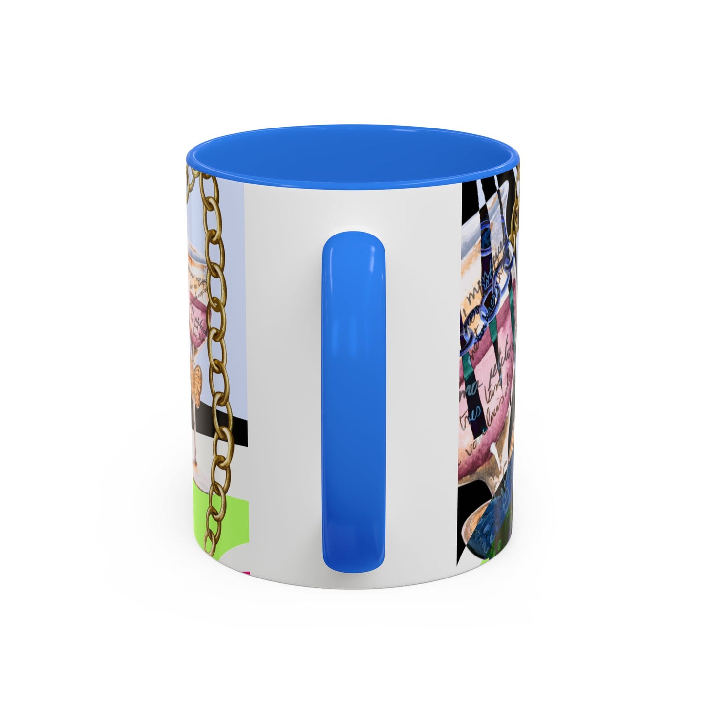 Should've come with a warning! - Haute Couture Colorful Mug by Artist Marie Frederique