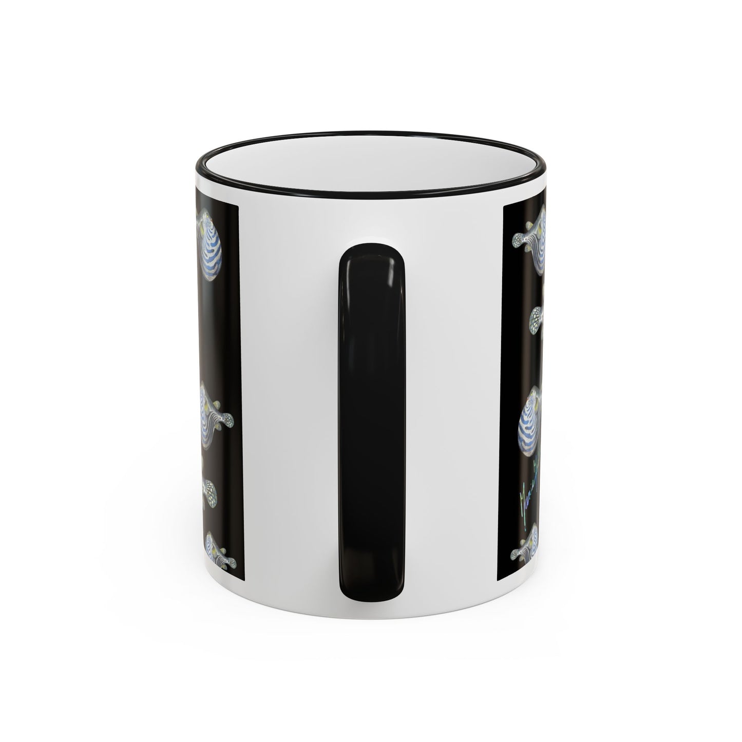 Blowfish Accent Mug — Coffee Cup (11oz/15oz) by artist Marie Frederique