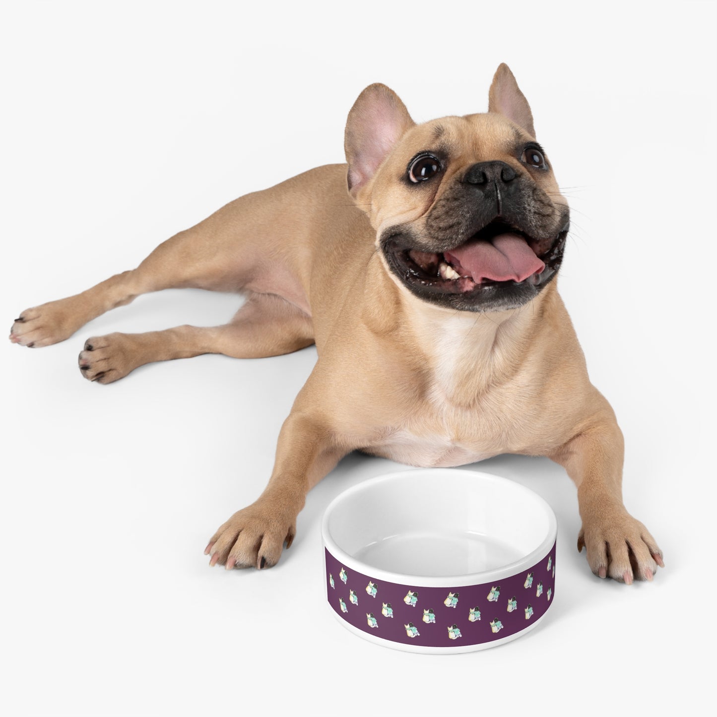 CTS Pet Bowl in purple BY Artist Marie Frederique