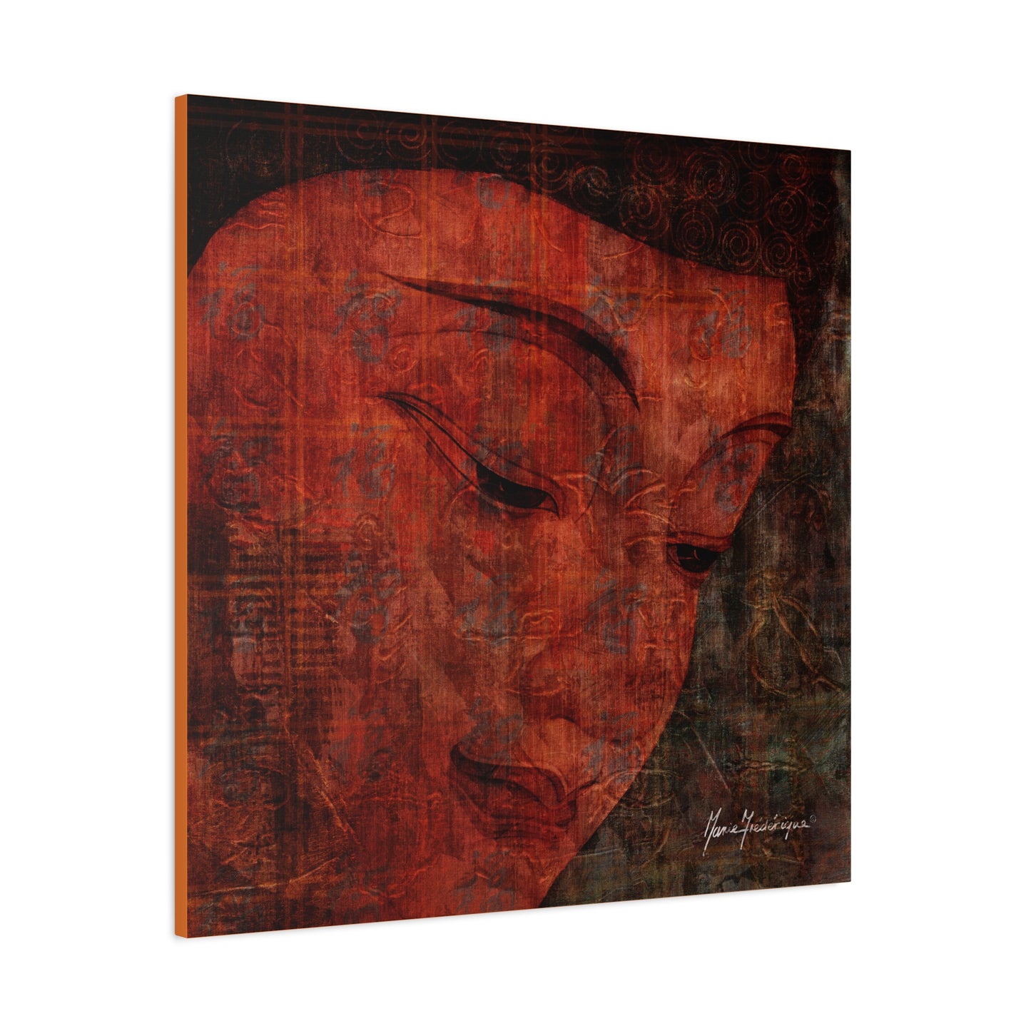 Buddha Smile, elegant, sophisticated print by artist Marie Frederique