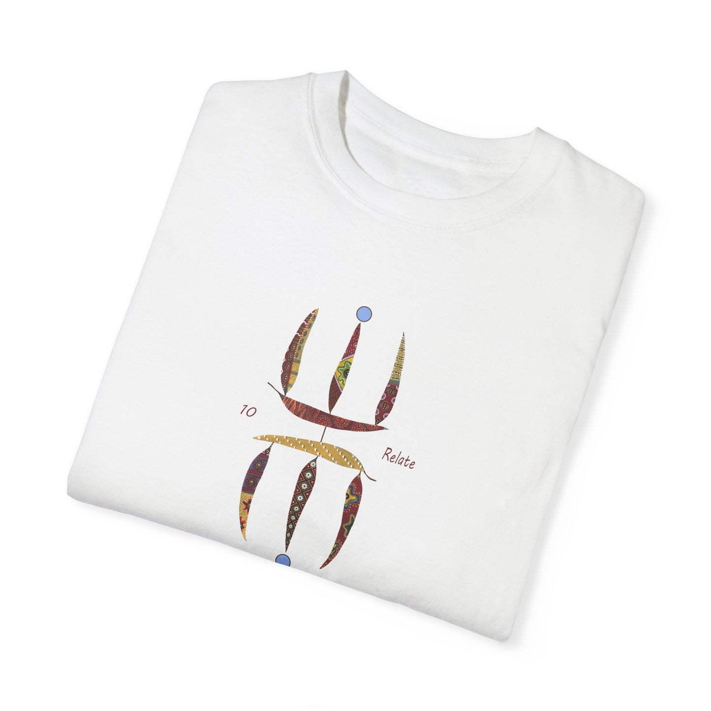 Essassani symbol # 10 "Relate" - Unisex Garment-Dyed T-shirt by Artist Marie Frederique