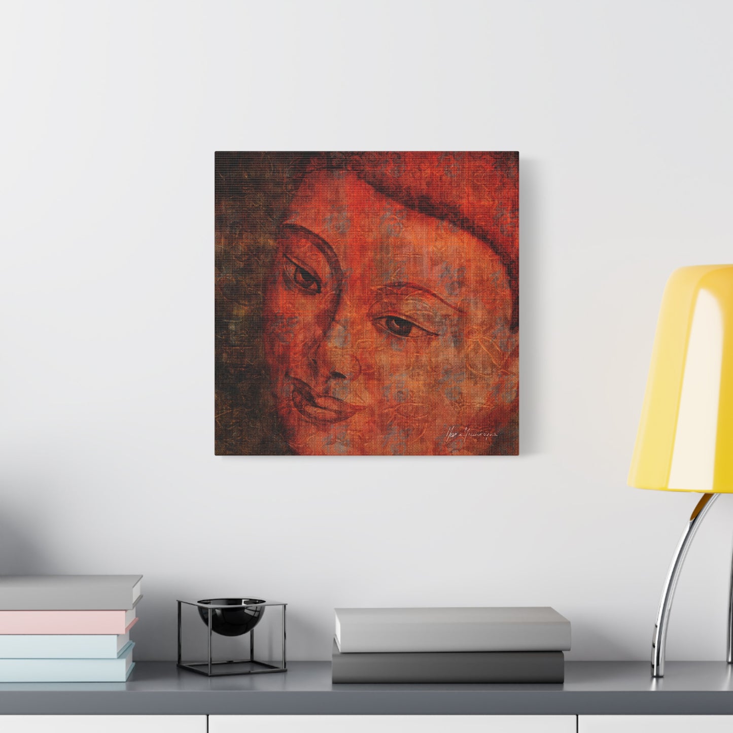 Buddha Portrait, elegant, sophisticated print by artist Marie Frederique