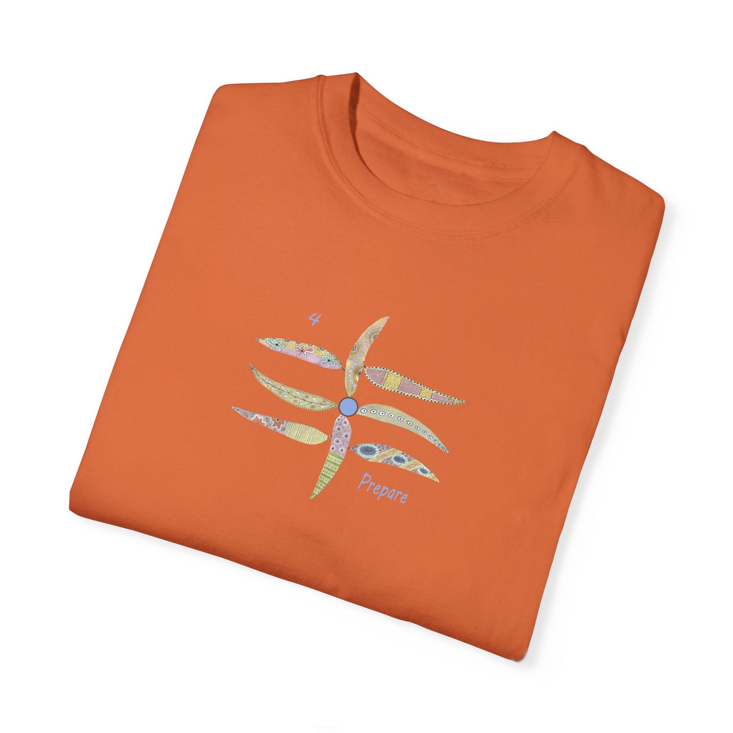 Essassani symbol # 4 "Prepare" - Unisex Garment-Dyed T-shirt by Artist Marie Frederique