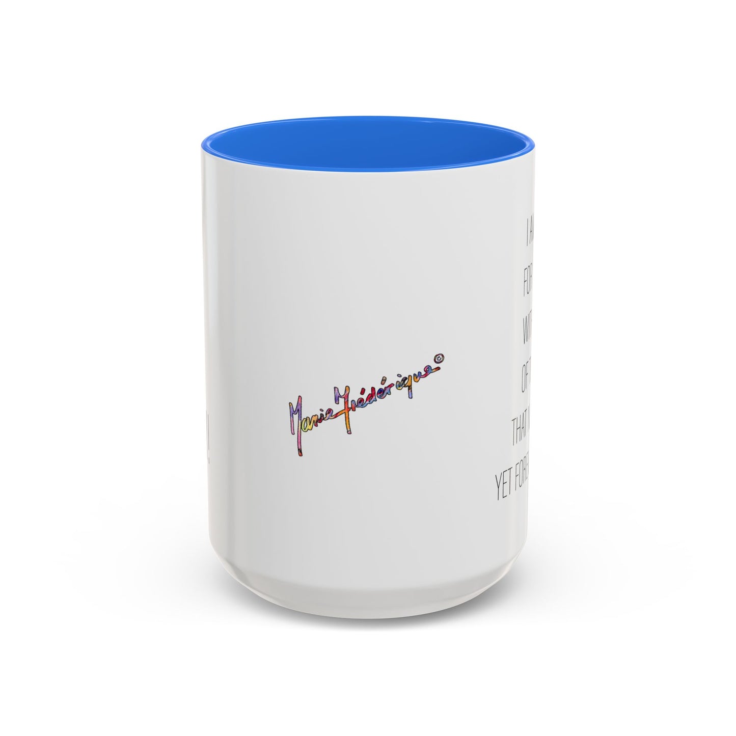Looking for yesterday, Colorful Mug by Artist Marie Frederique