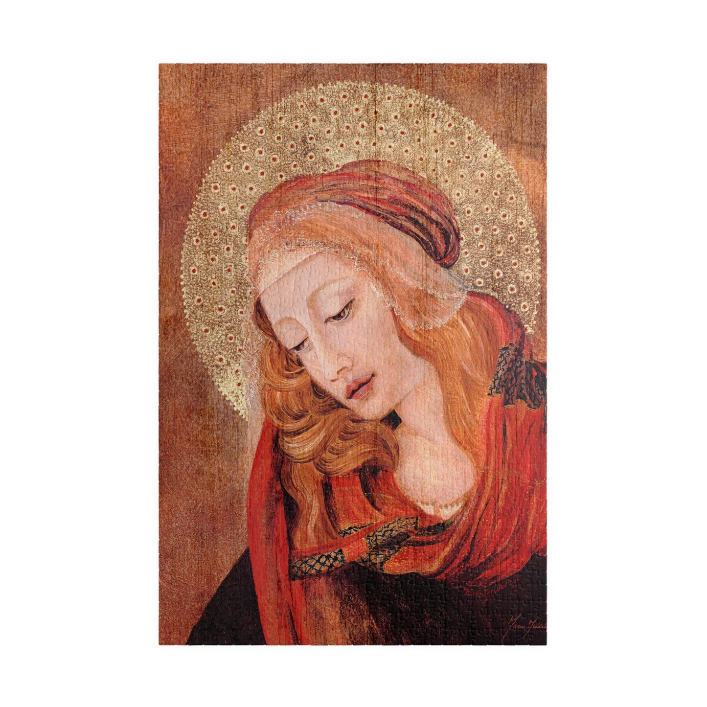 Madonna Icon Jigsaw Puzzle by Artist Marie Frederique - Puzzle (110, 252, 520, 1014-piece)