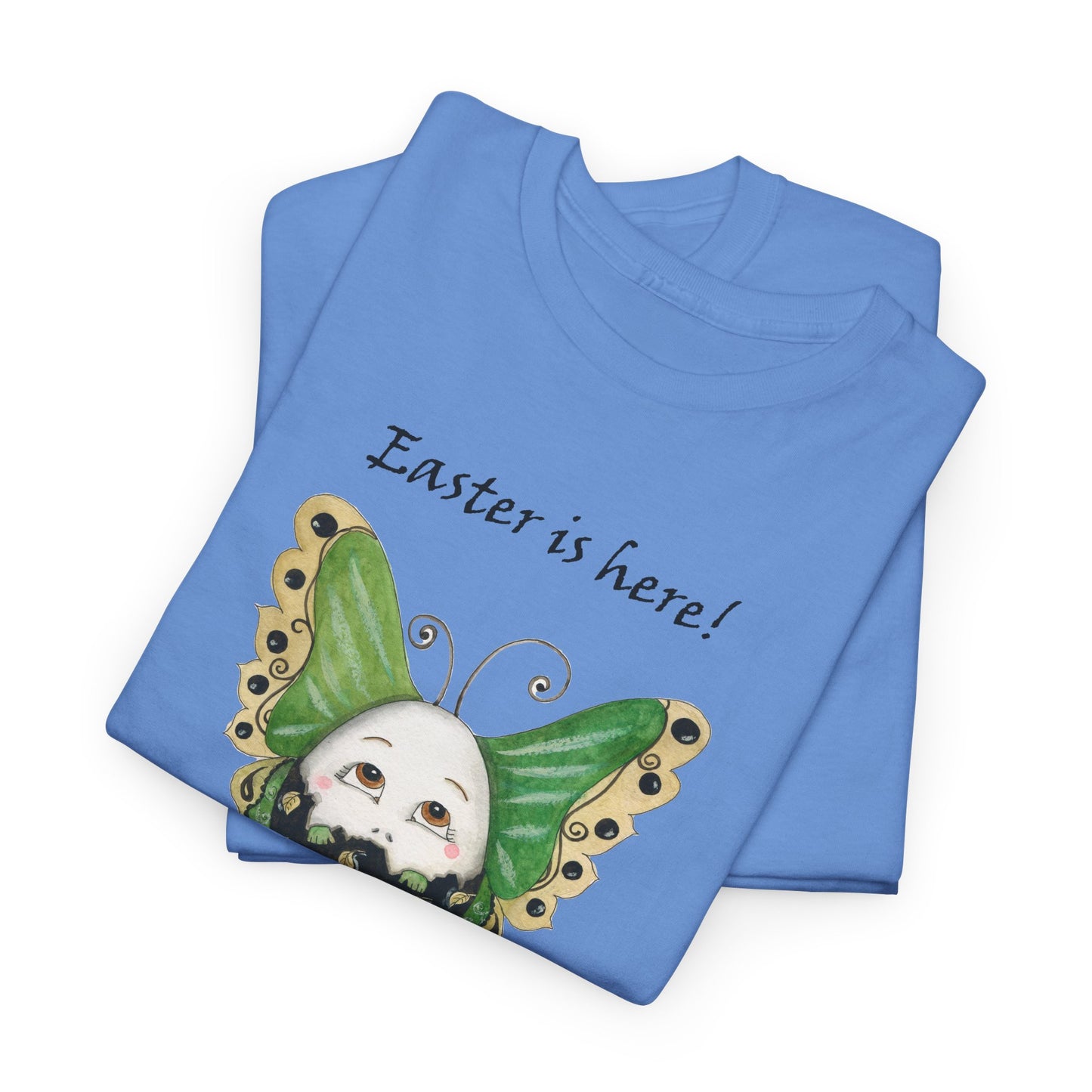 Easter Whimsical Celebration - Unisex Heavy Cotton Tee by artist Marie Frederique