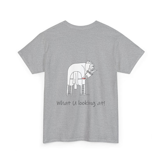 Funny Horse Butt (Back print only, front is blank) Unisex Tee by artist Marie Frederique