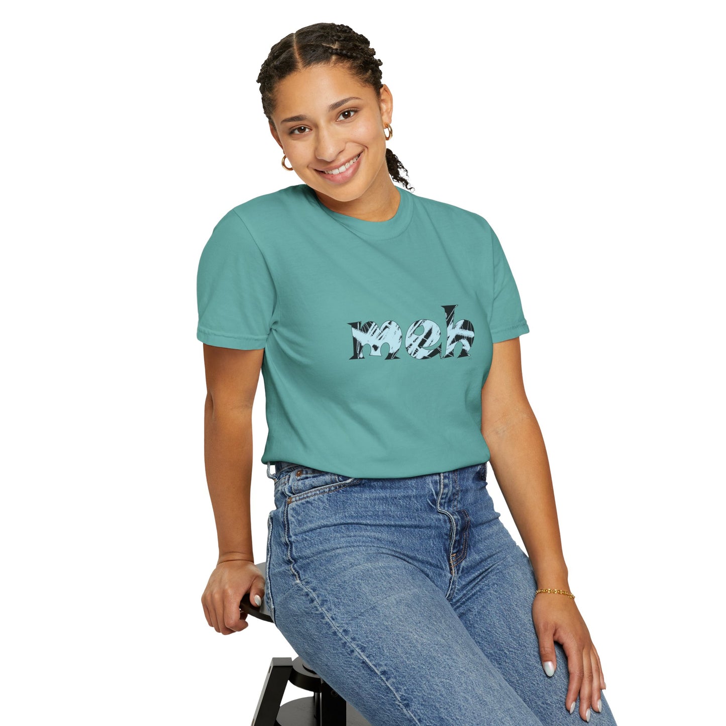 Meh, Street Chill Vibes - Comfortable Cotton Top by artist Marie Frederique