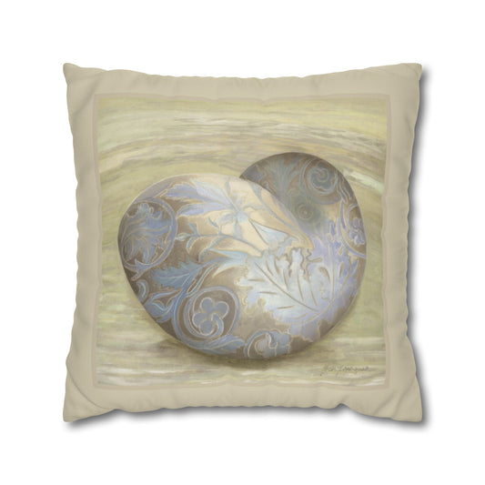 Serene shell 2, Faux Suede (Pillowcase only) by artist Marie Frederique