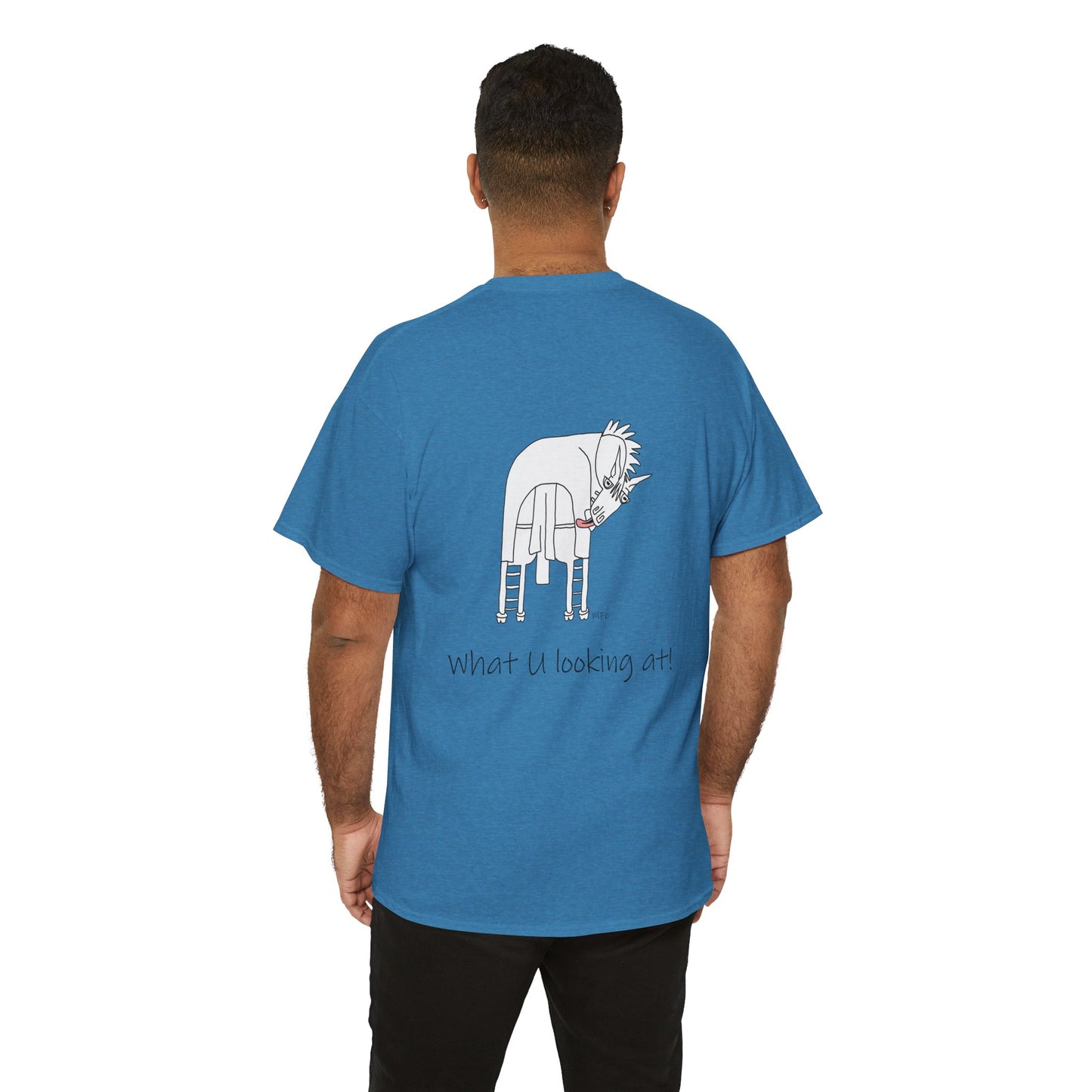 Funny Horse Butt (Back print only, front is blank) Unisex Tee by artist Marie Frederique