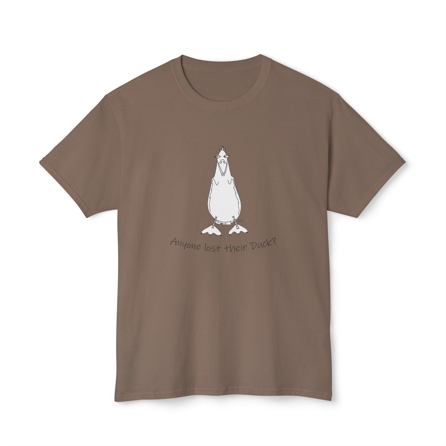 Duck Lovers - "Anyone lost their Duck?" Unisex HD Cotton™ T-shirt by artist Marie Frederique