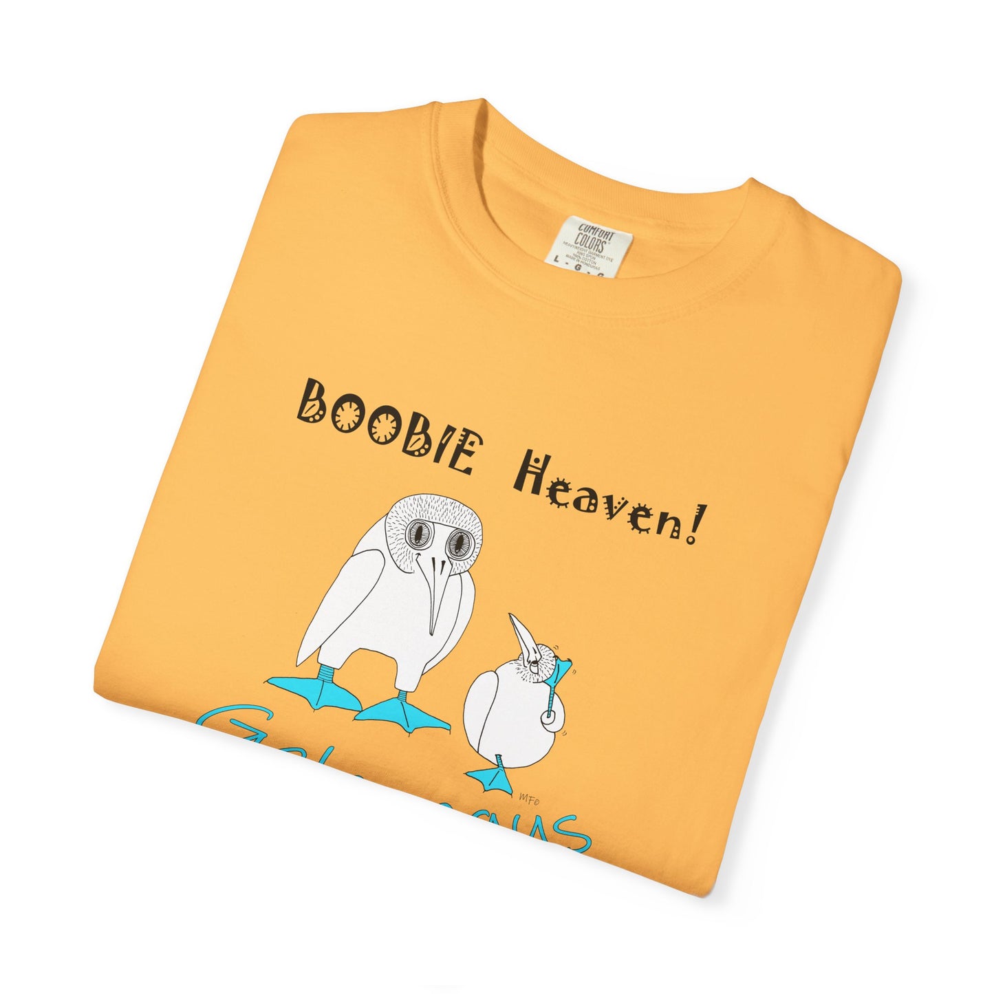 Galapagus Boobie Heaven Unisex T-Shirt - Fun and Quirky Bird Design by artist Marie Frederique