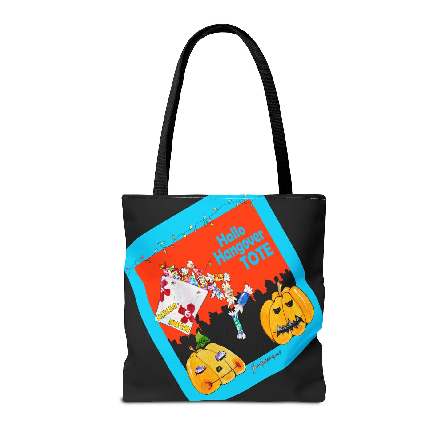 Halloween Sugar high tote by artist Marie Frederique - Perfect for Trick-or-Treating