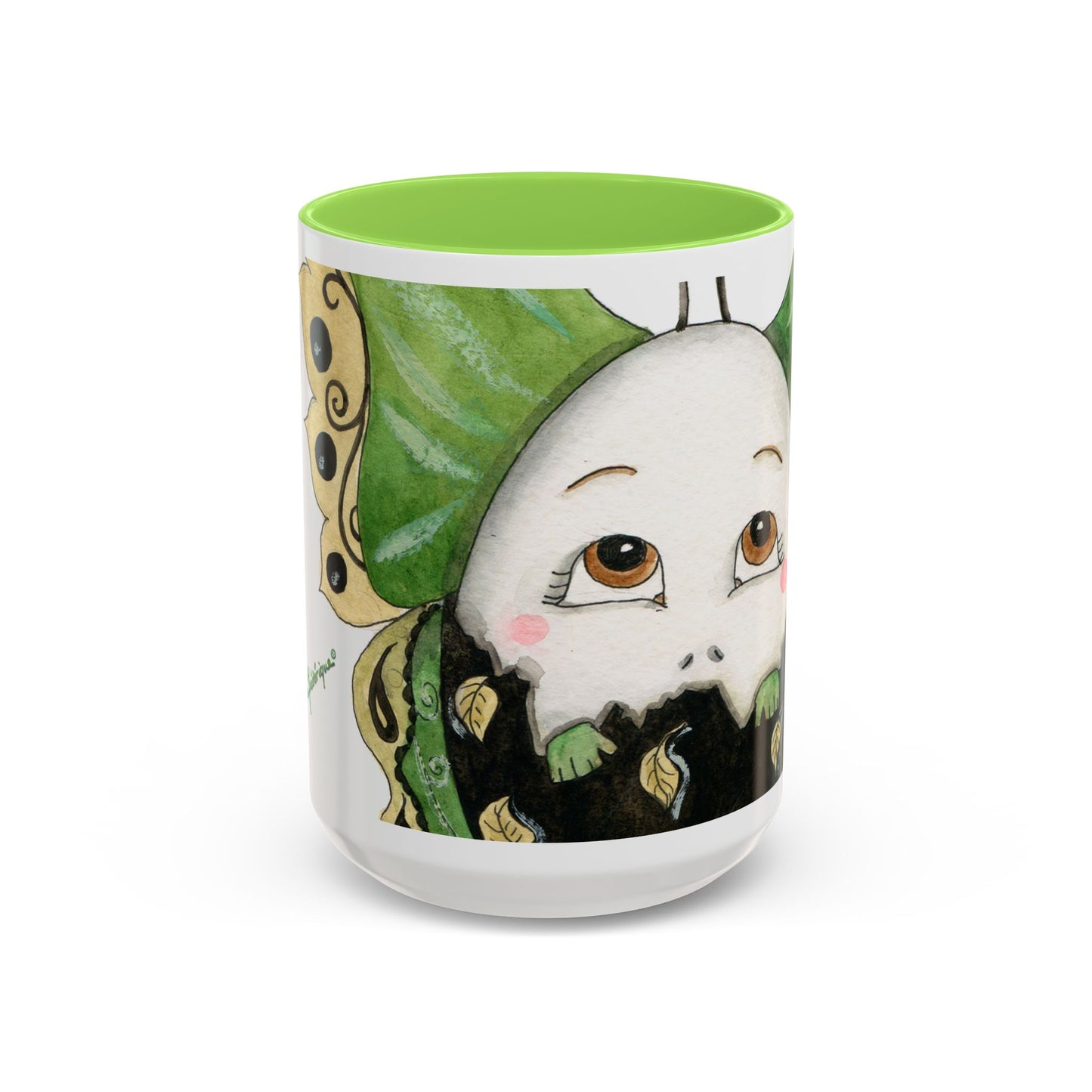 Whimsical Egg Butterfly 1, Colorful Mug by Artist Marie Frederique
