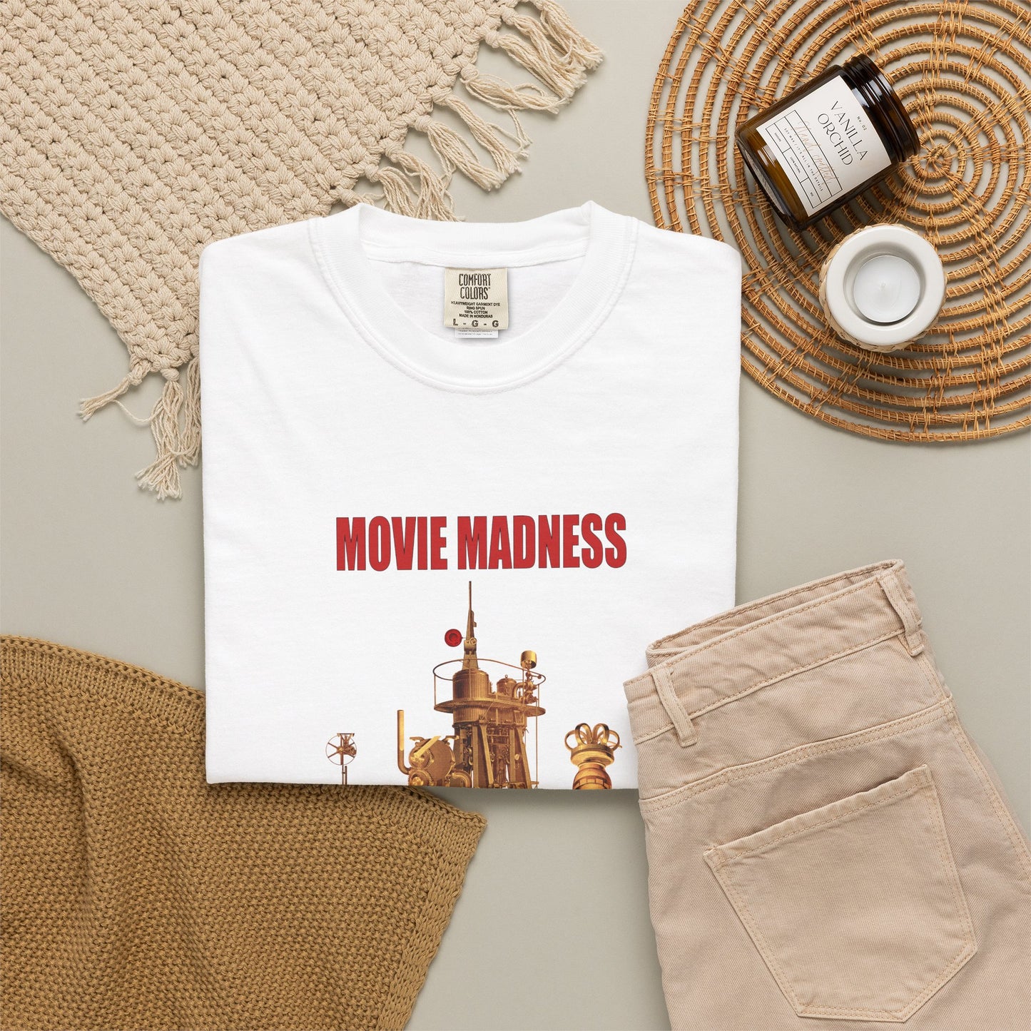 Movie Madness T-Shirt — "Men and Their Machines" Vintage Film Art Tee by artist Marie Frederique
