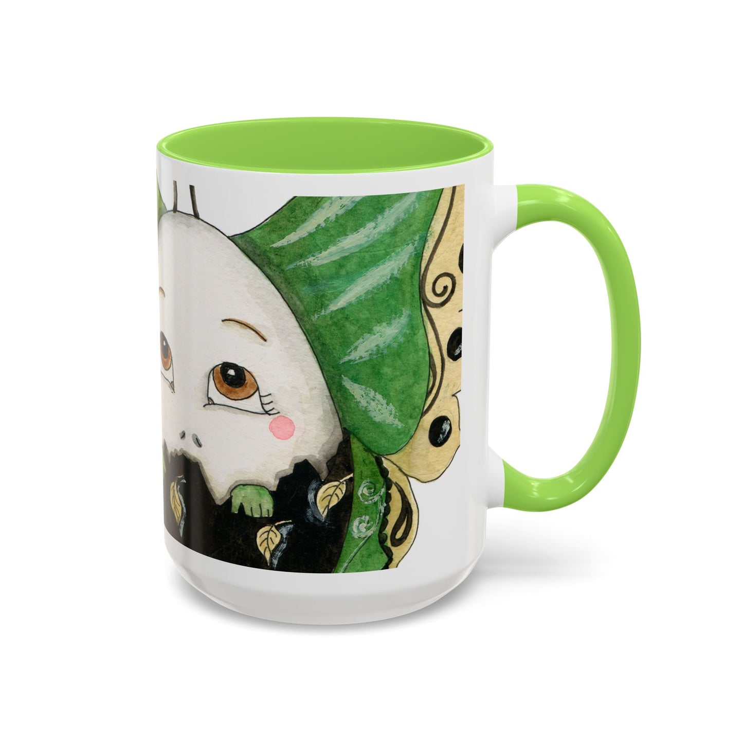 Whimsical Egg Butterfly 1, Colorful Mug by Artist Marie Frederique
