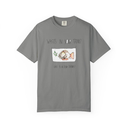 Fish Tank Collection, Elephant Fish Aquarium T-Shirt by artist Marie Frederique
