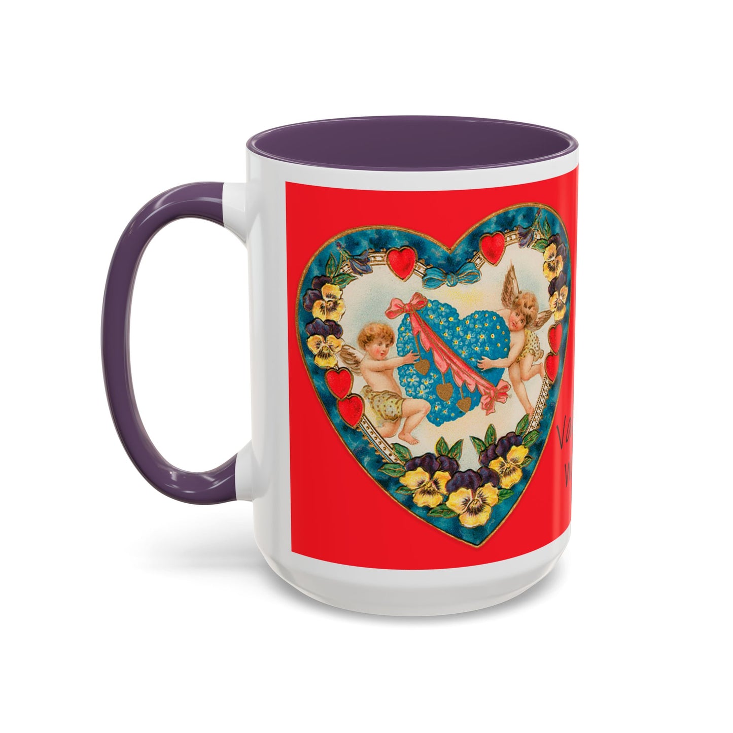 Valentine Hearts image mug 11oz or 15 oz