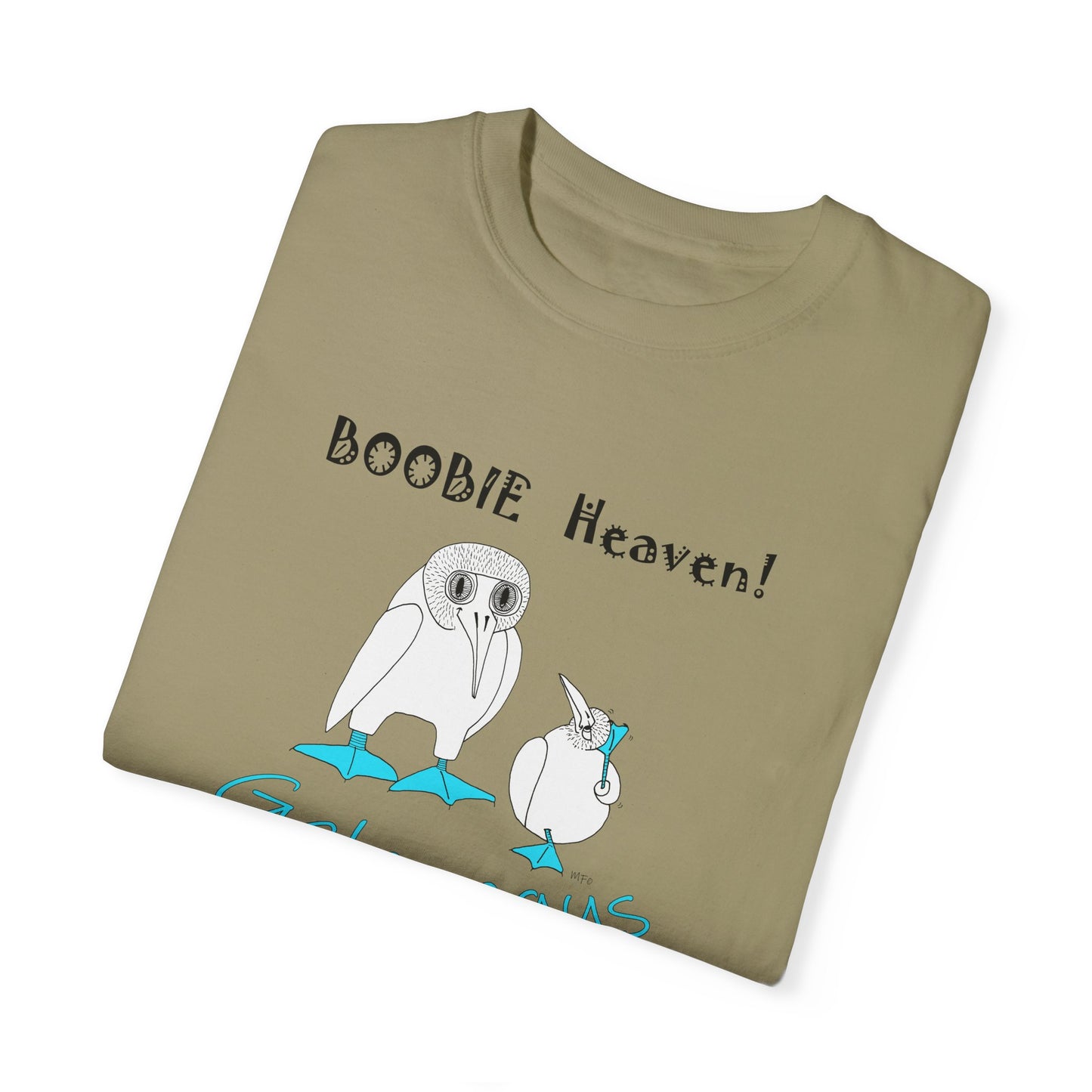 Galapagus Boobie Heaven Unisex T-Shirt - Fun and Quirky Bird Design by artist Marie Frederique