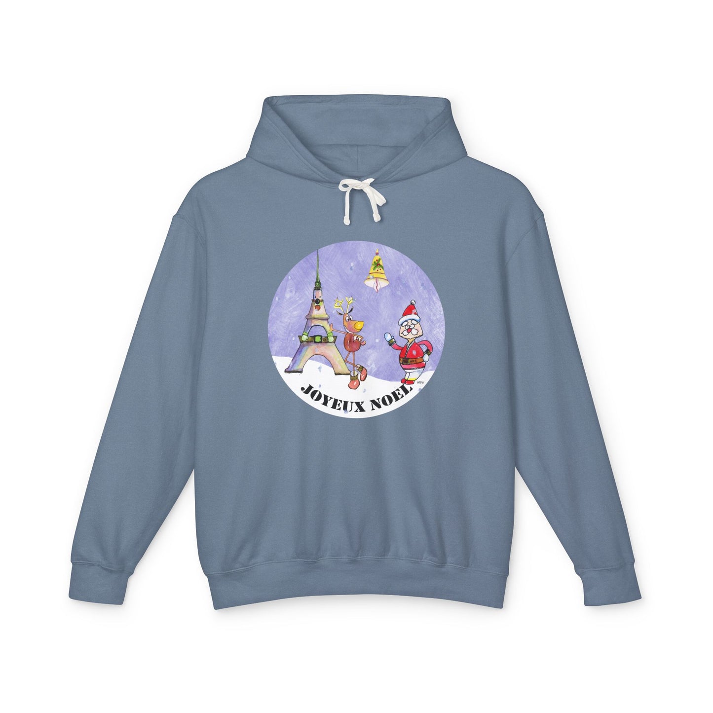 Christmas "Joyeux Noel" Hoodie by artist Marie Frederique