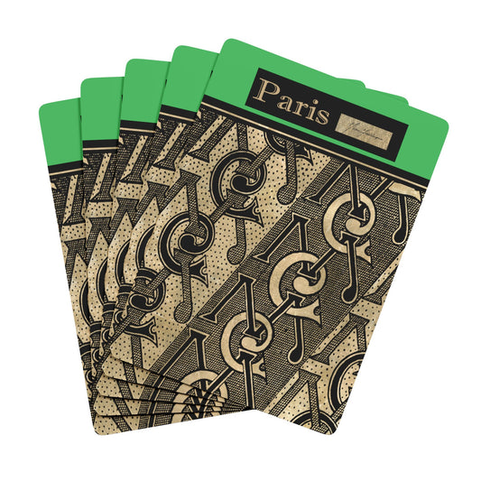 Elegant Parisian Playing Cards - Ace of Spades Design by artist Marie Frederique