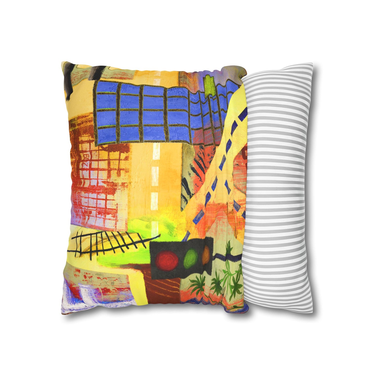 Urban City - Art Pillowcase by artist Marie Frederique