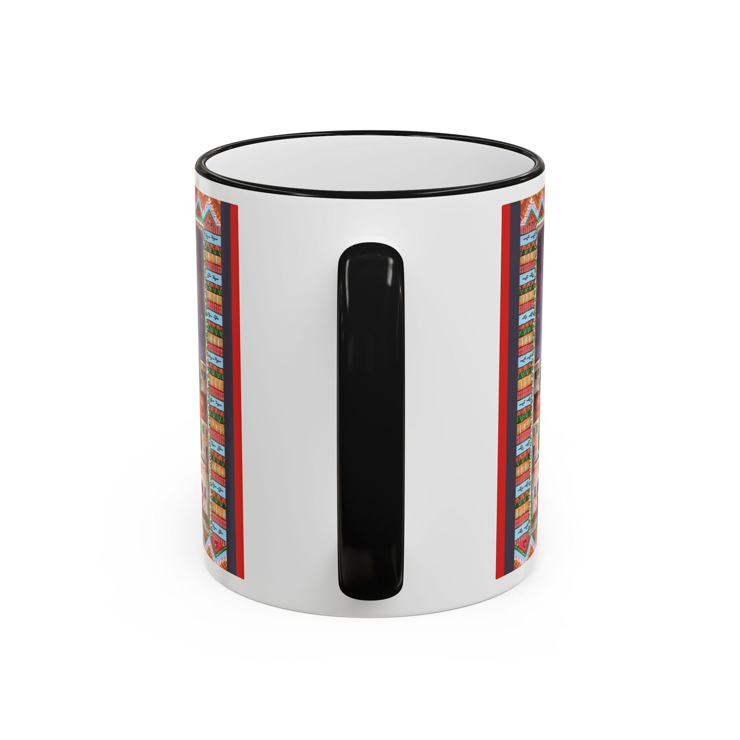 Colorful Southwestern Desert Illustration — 11oz/15oz Ceramic Coffee Cup by artist Marie Frederique