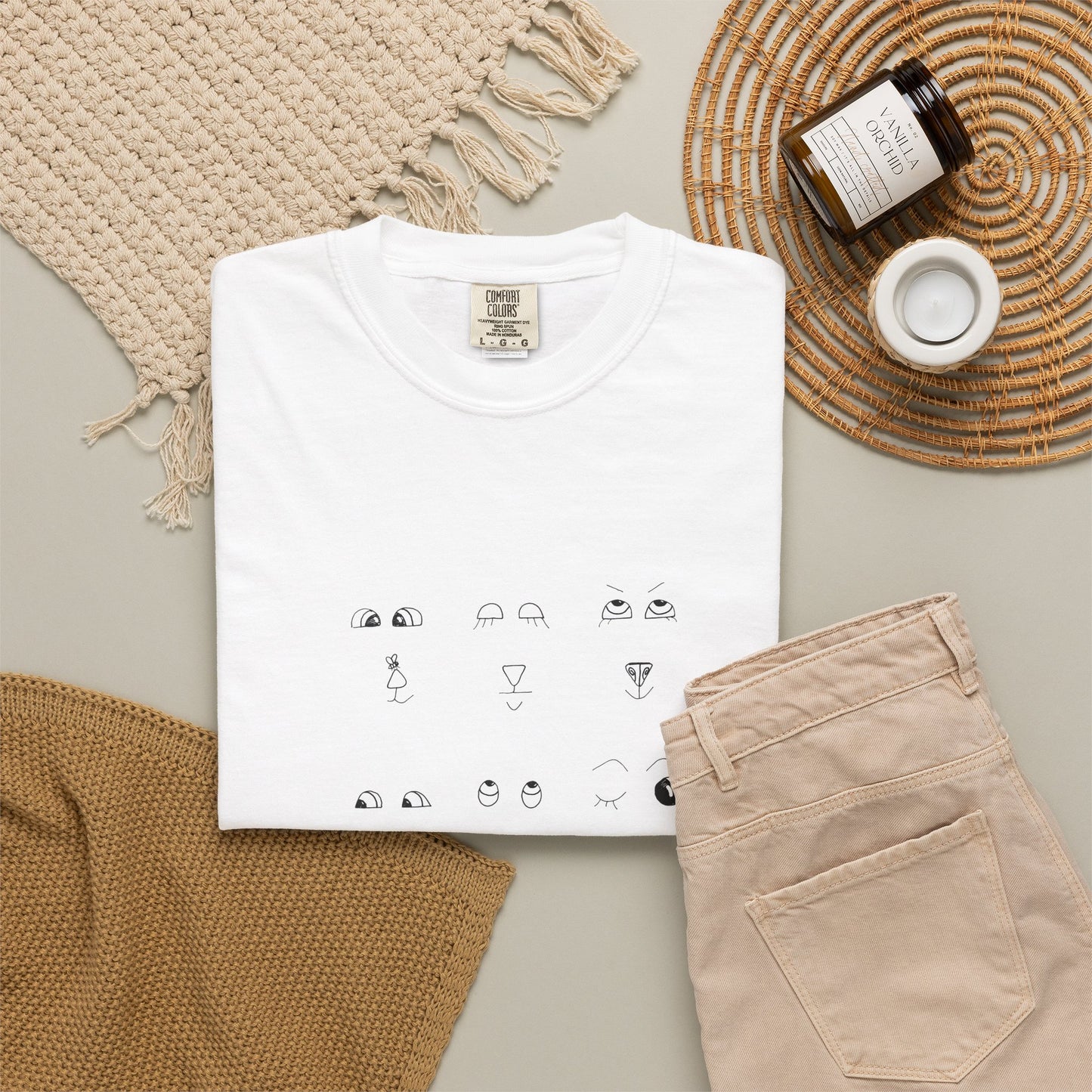 Behind Does Not Exist T-Shirt — Minimalist Broken Clock Graphic Tee by artist Marie Frederique