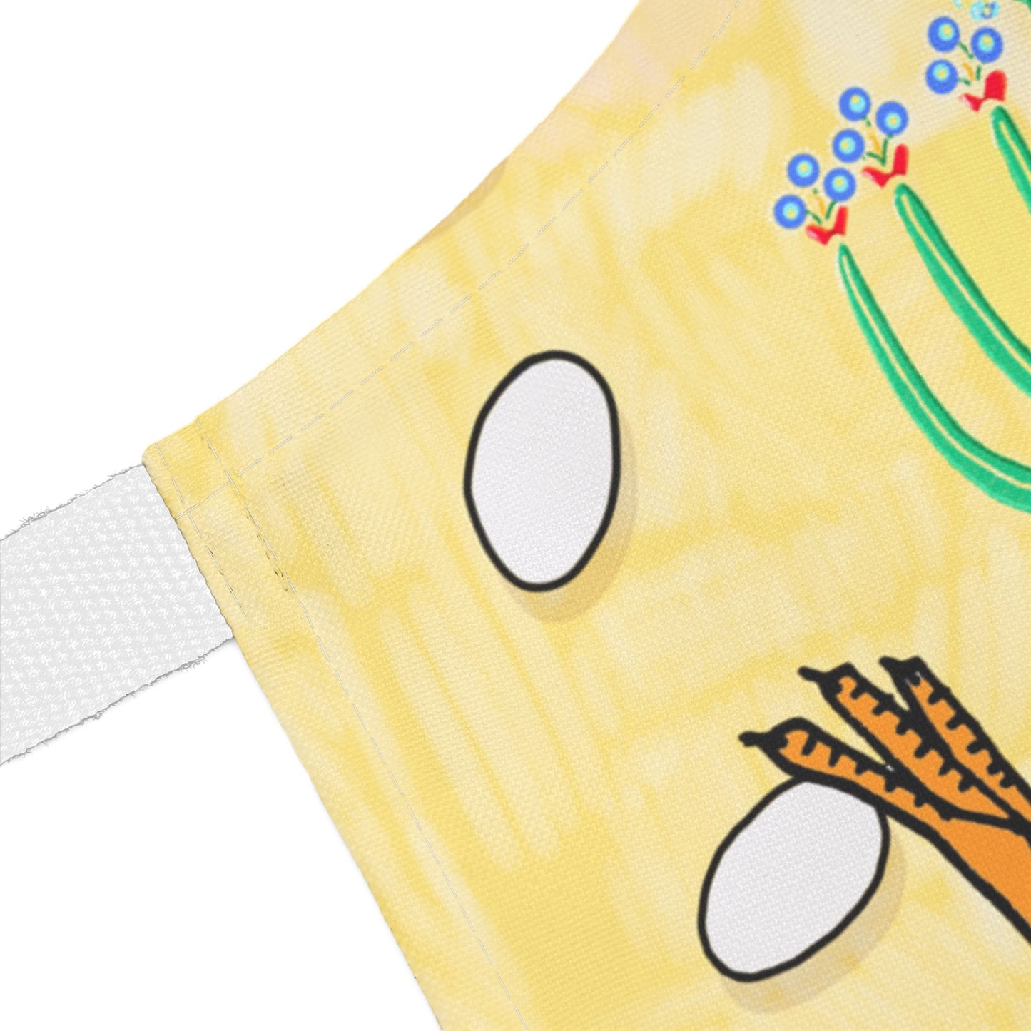 Tropical Dancing Chicken Kitchen Apron by artist Marie Frederique