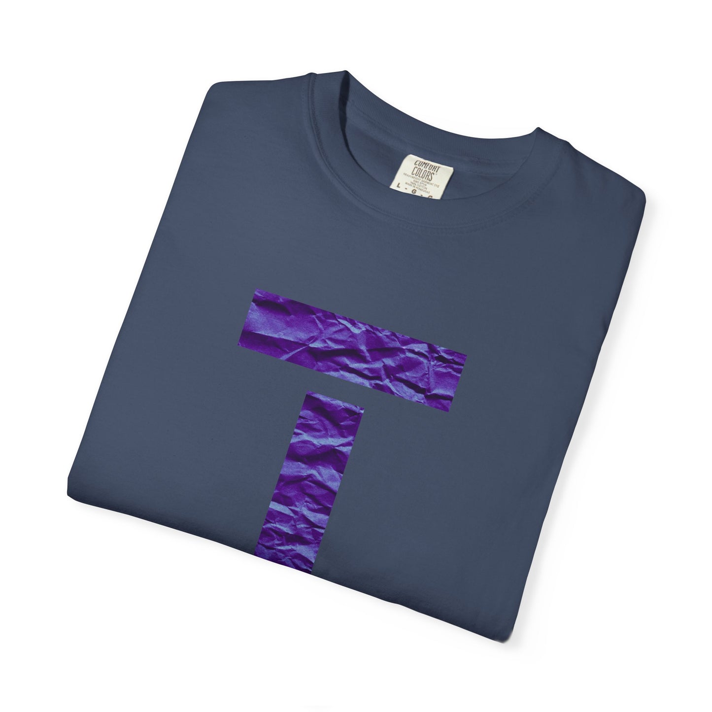 T symbol in violet, Star energy Unisex Garment-Dyed T-shirt by artist Marie Frederique