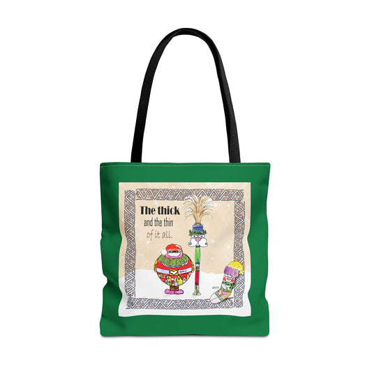 Christmas Tote Bag by artist Marie Frederique