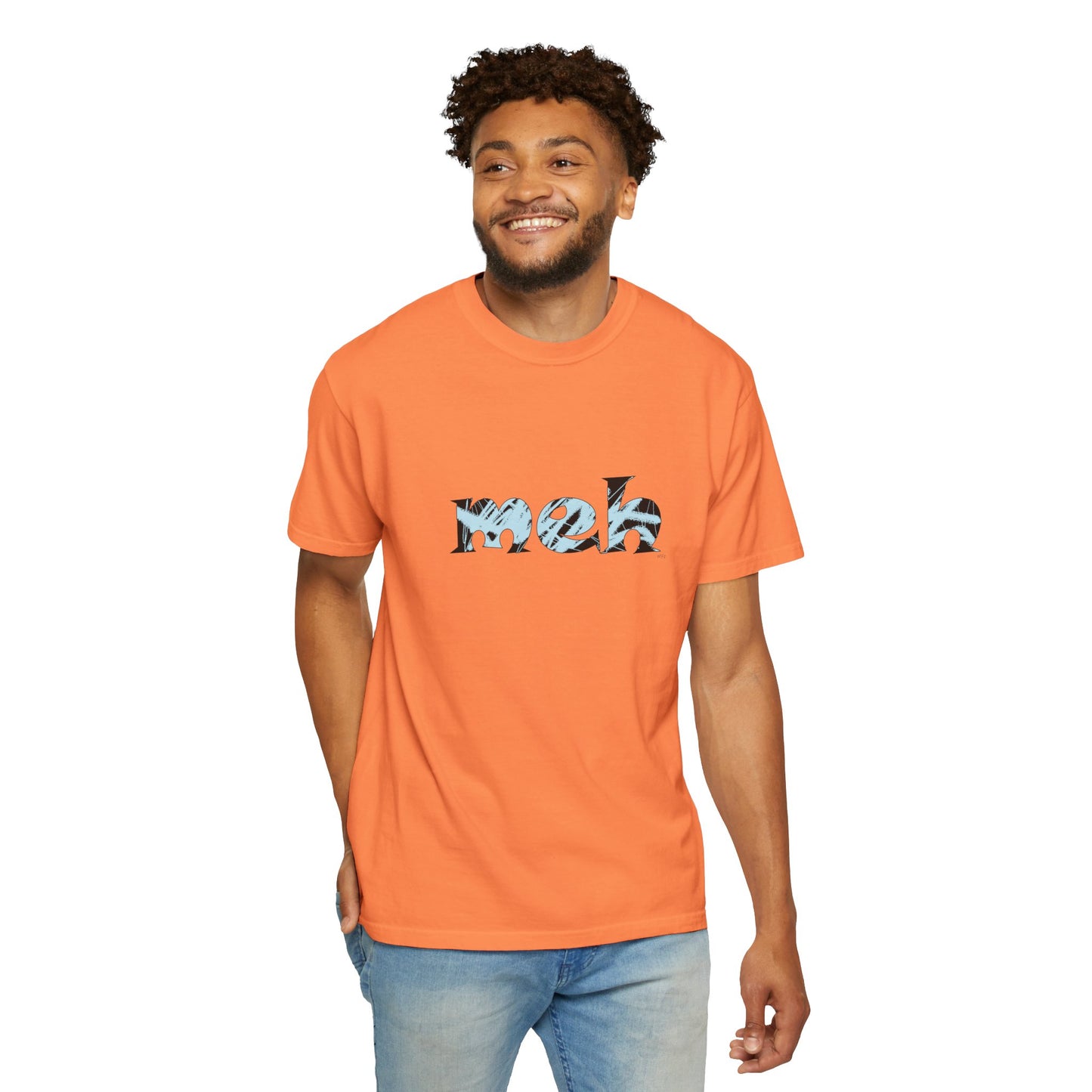 Meh, Street Chill Vibes - Comfortable Cotton Top by artist Marie Frederique