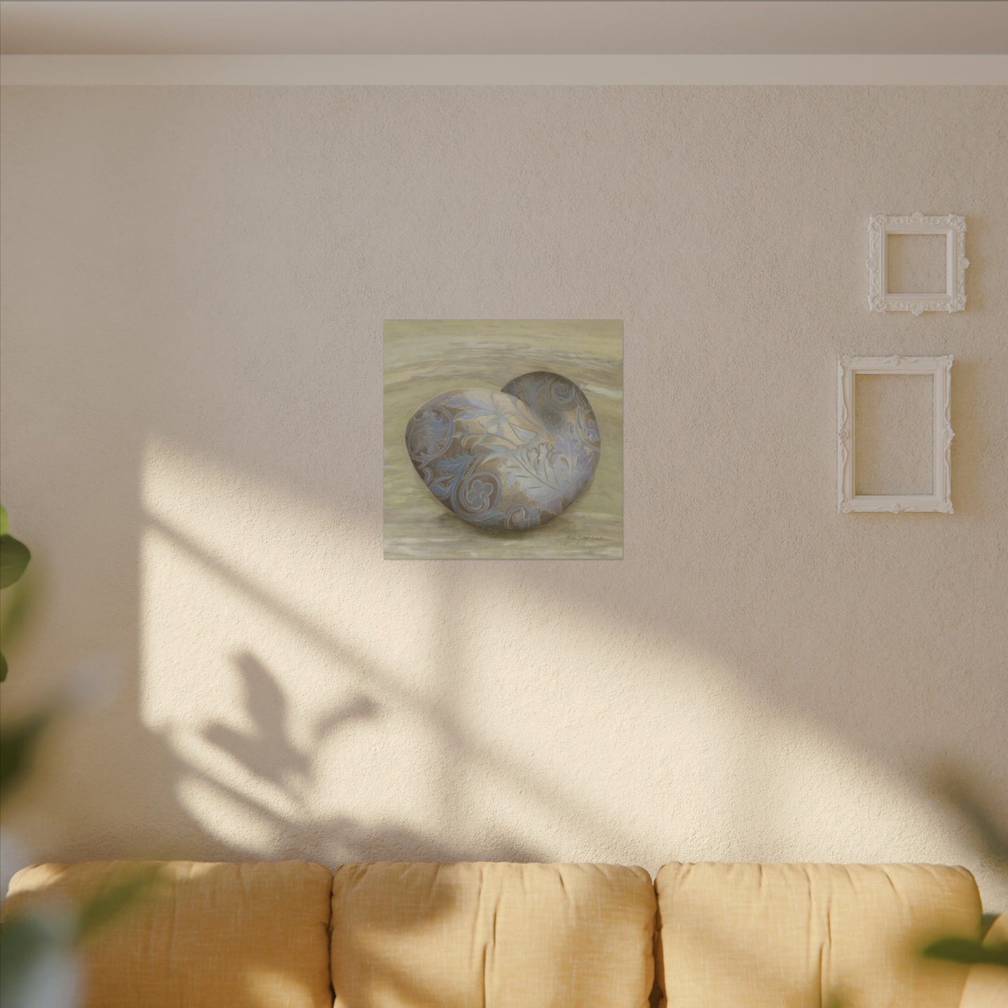 Serene Shell 2 printed Art Canvas by artist Marie Frederique