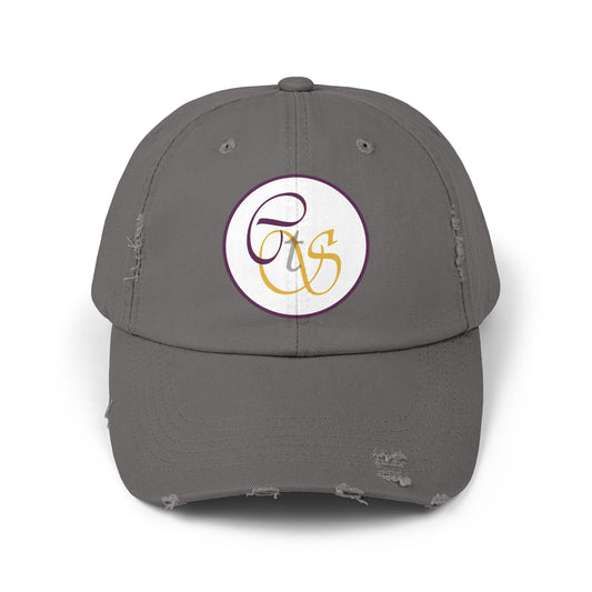 CTS, Unisex Distressed Cap in 4 colors by artist Marie Frederique