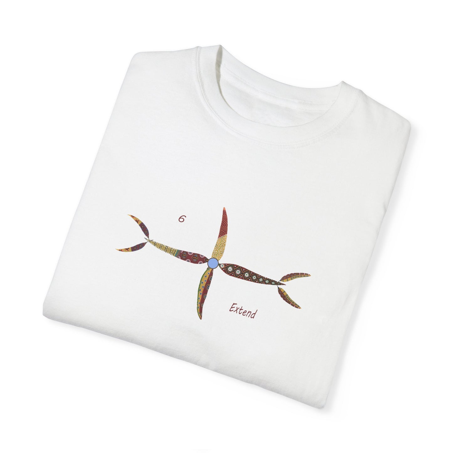 Essassani symbol # 6 "Extend" - Unisex Garment-Dyed T-shirt by Artist Marie Frederique