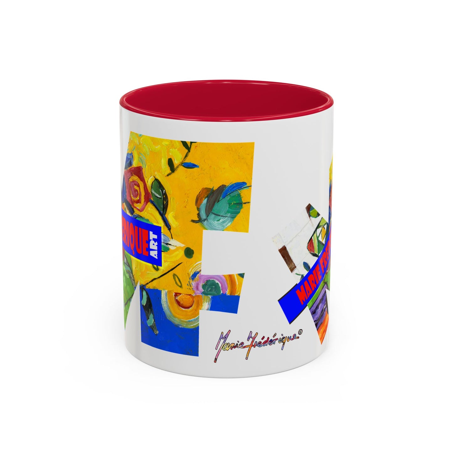 MF ART, multicolored abstract - Colorful Mug by artist Marie Frederique