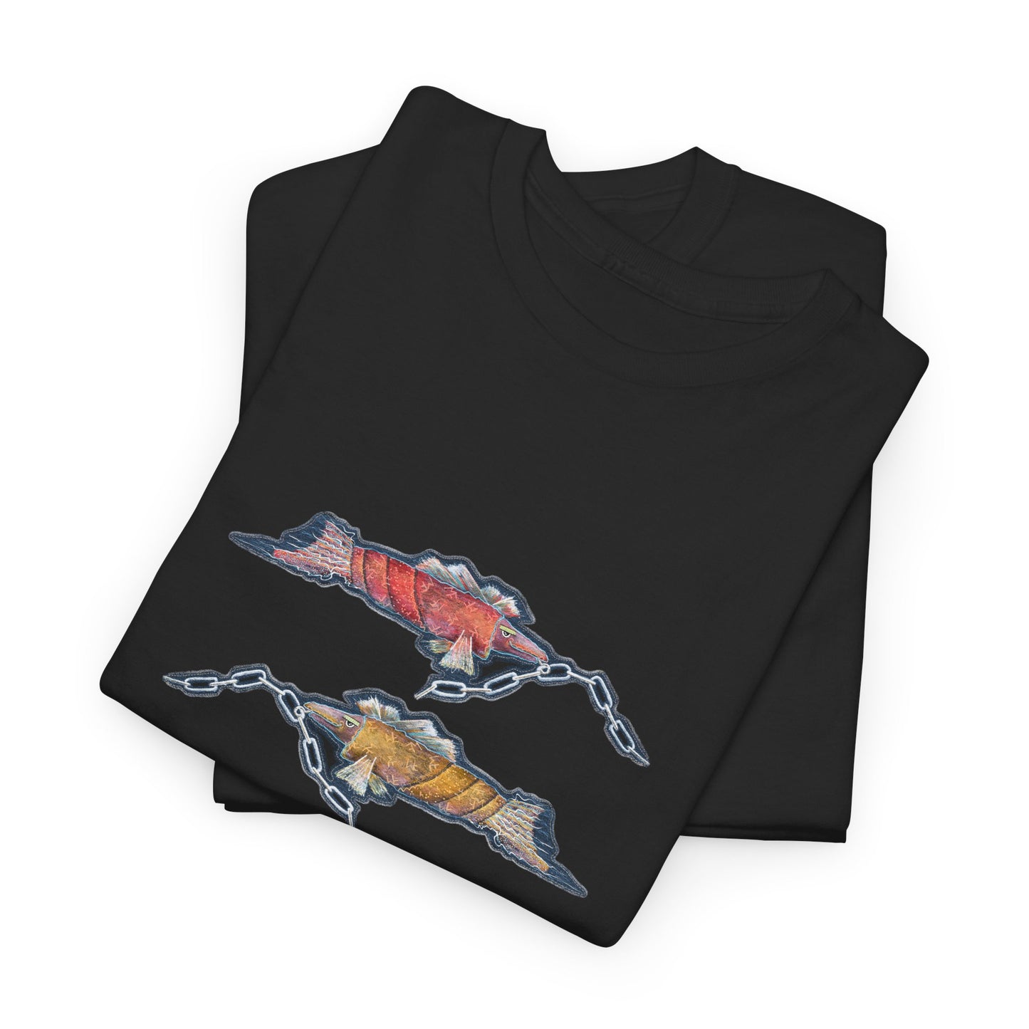 Trio Snout fish T-Shirt — fishing Tee by artist Marie Frederique