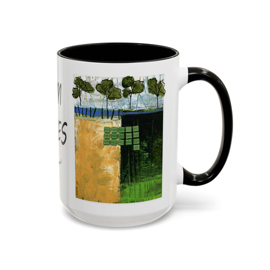 Gum Trees, Colorful Mug by Artist Marie Frederique