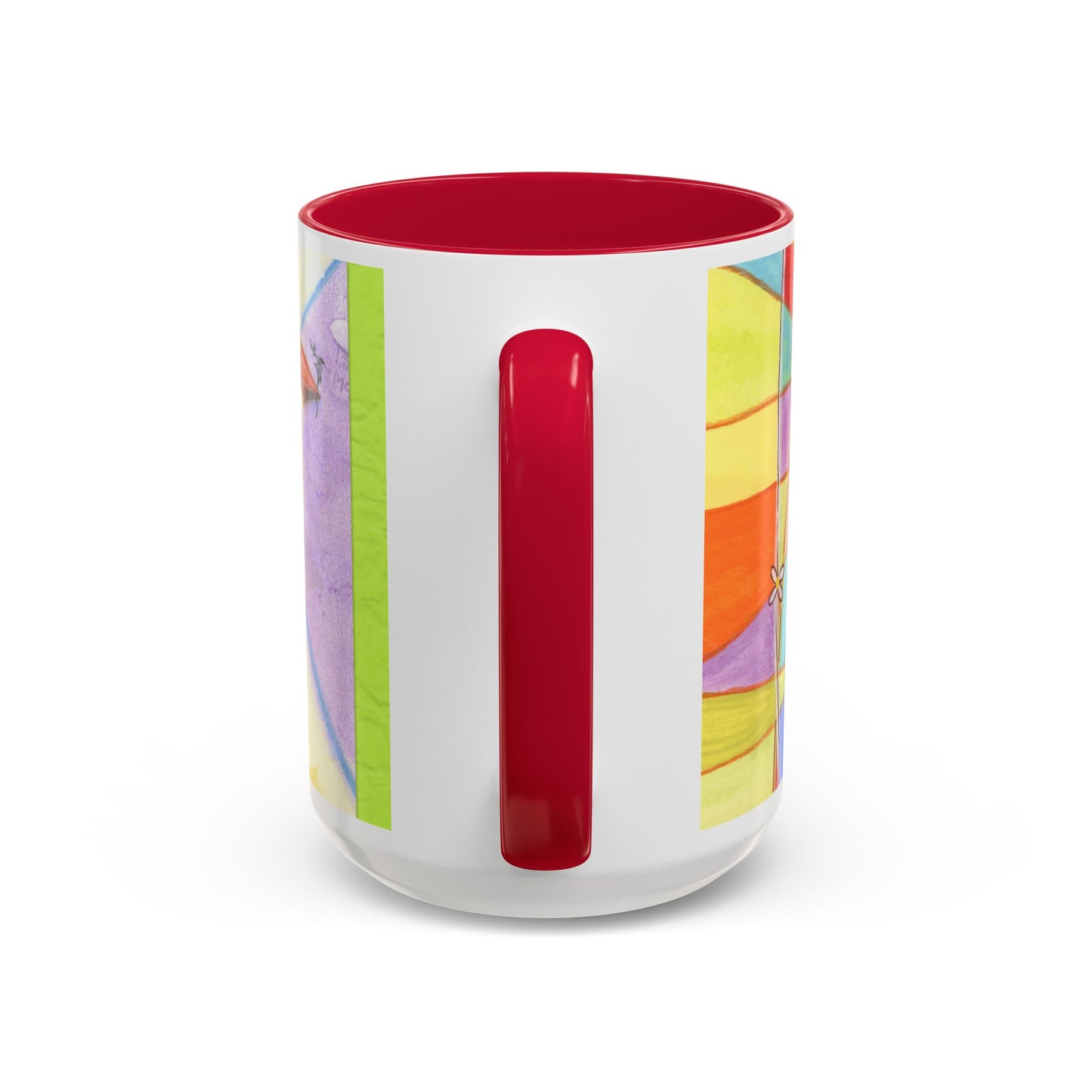 Colorful Dove, Peace offering - Colorful Mug by artist Marie Frederique