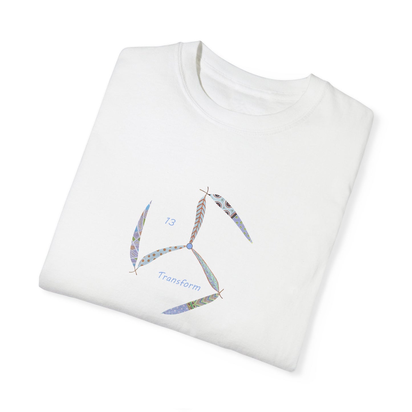 Essassani symbol # 13 "Transform" - Unisex Garment-Dyed T-shirt by Artist Marie Frederique