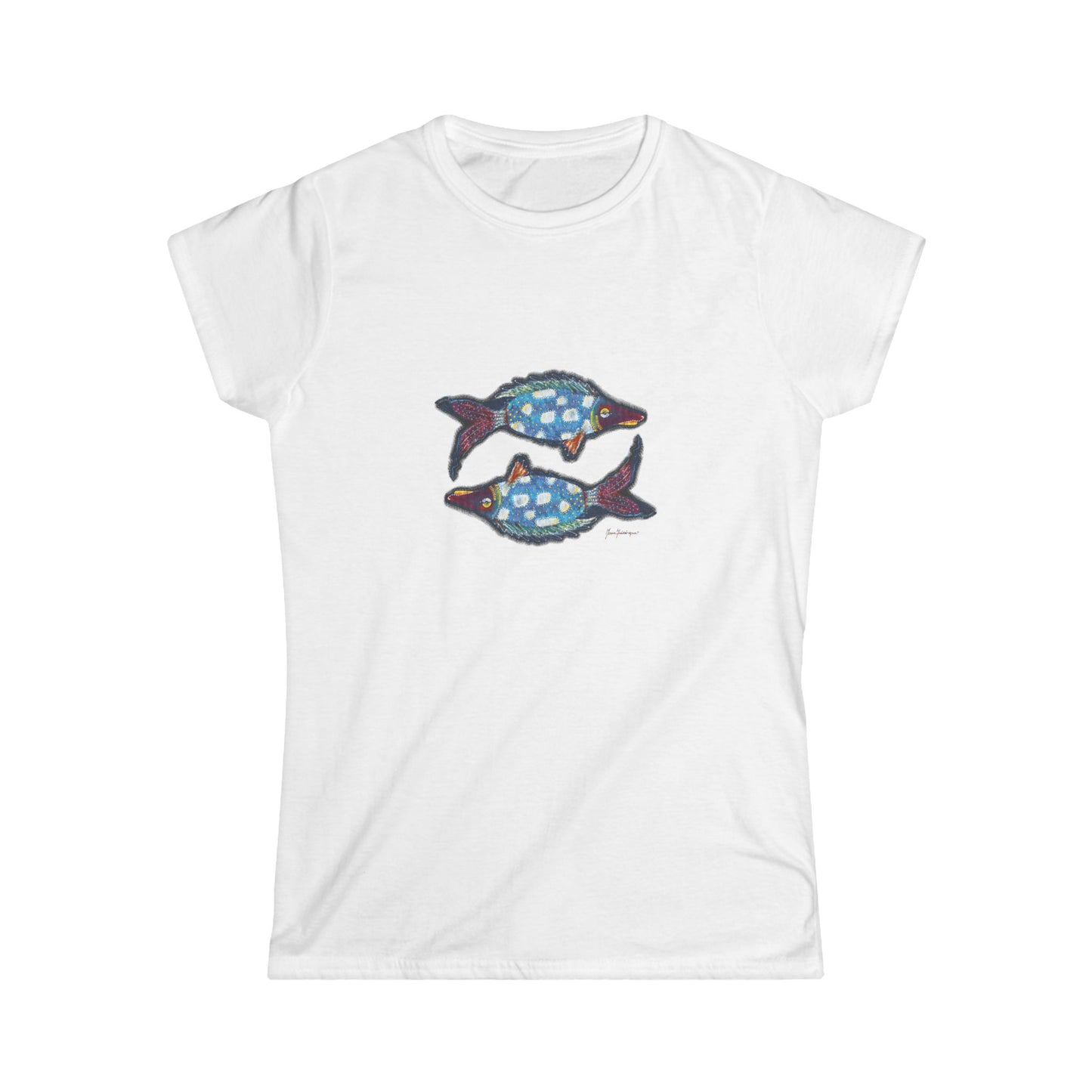 Pair of Colorful Reef Fish Graphic by artist Marie Frederique