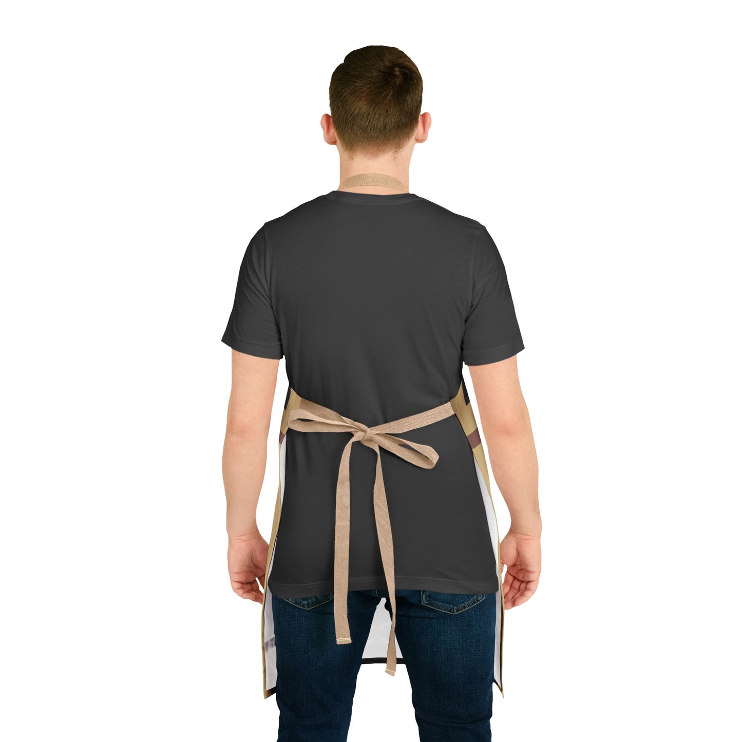Leather Saddle Apron – Equestrian Saddle Graphic Kitchen & BBQ Apron by artist Marie Frederique